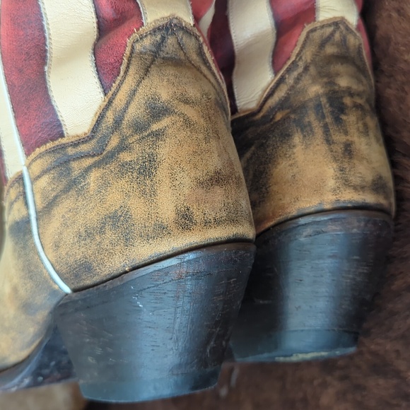 DAN POST DP3586 Liberty American Flag cowgirl western boots snip toe sz 7.5 - Picture 15 of 16